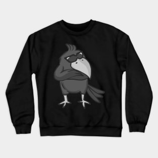 Raven bird crow jackdaw jay hooded crow cute Crewneck Sweatshirt